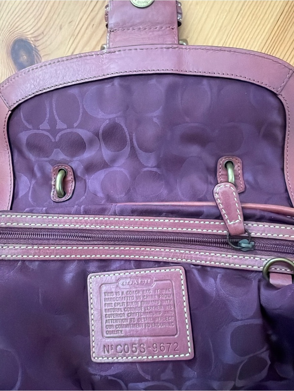 Vintage Y2K coach soho Pink Suede Leather Shoulder Bag - Picture 7 of 7